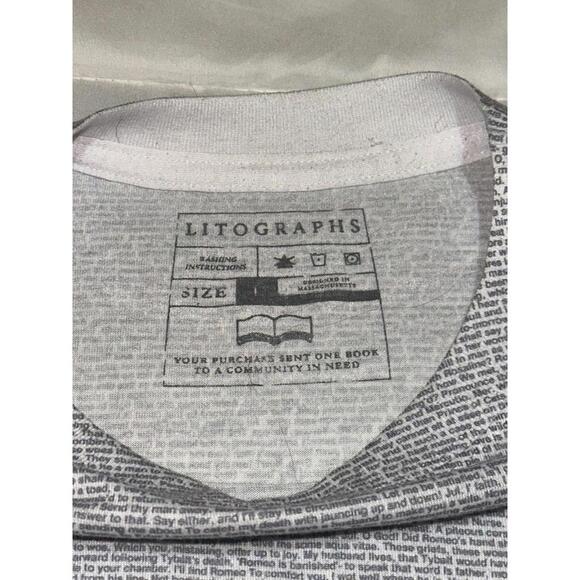 Litographs To Kill a Mockingbird Book T-Shirt Adult Large L AOP Words - Picture 3 of 6